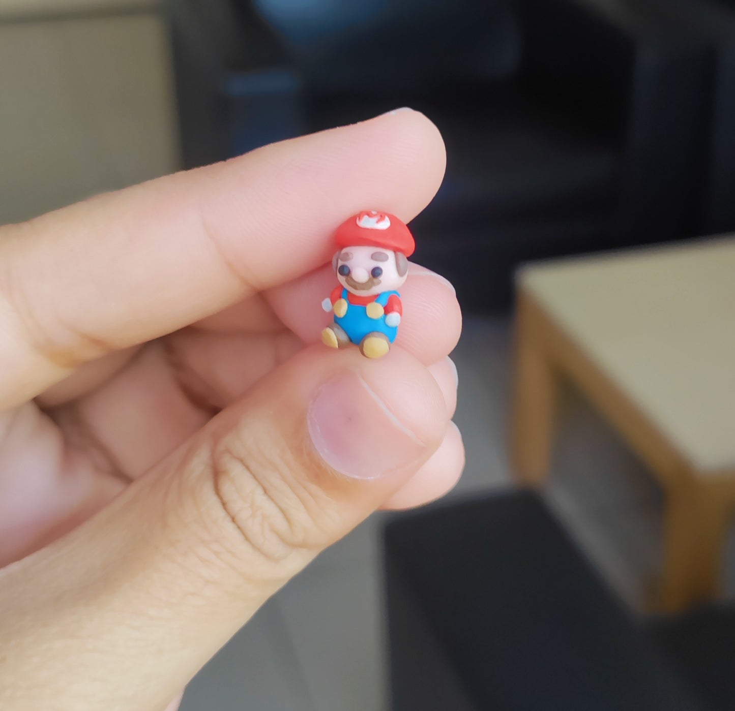 Micro miniature Mario doll