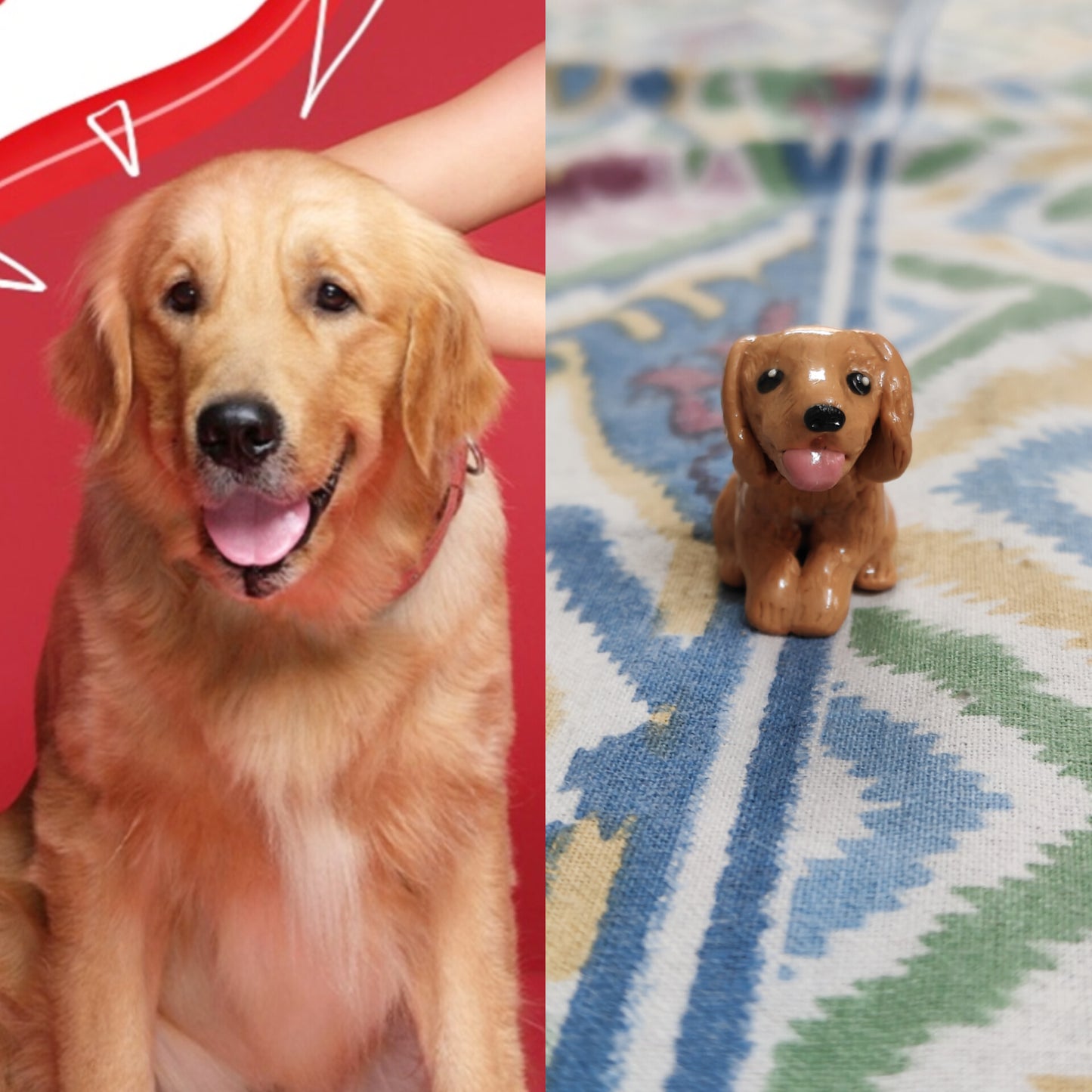 Dog Figures/ figurines - turn your dog's photo into a desk buddy/ keychain