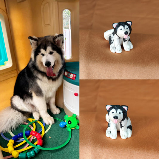 Dog Figures/ figurines - turn your dog's photo into a desk buddy/ keychain