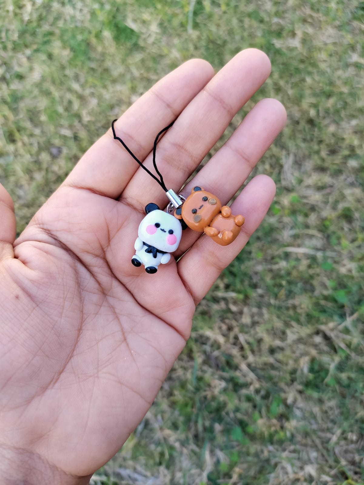 Bubu and Dudu charm, keychain/ miniature figures