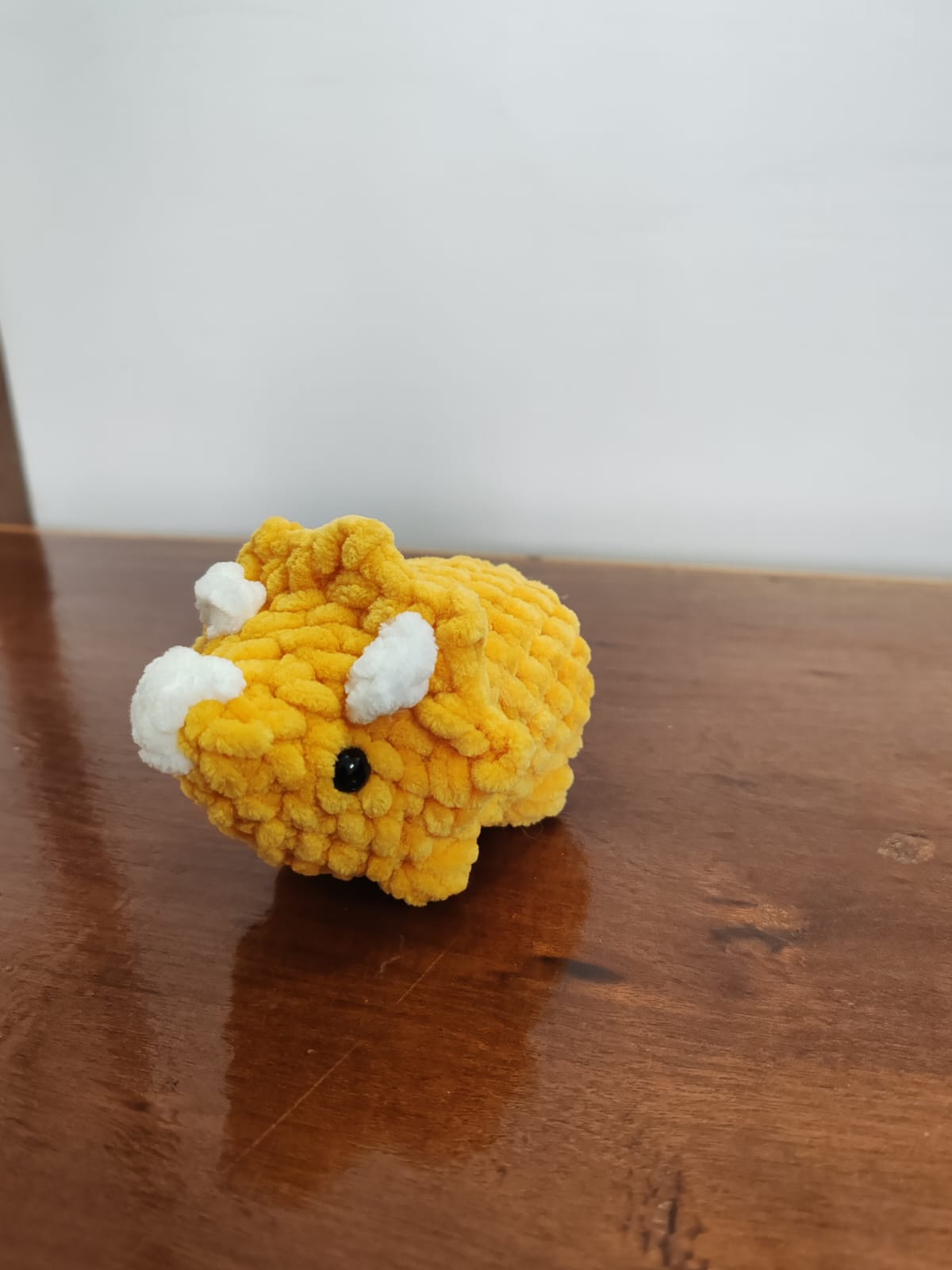 Triceratops plushie, baby dinosaur soft toy