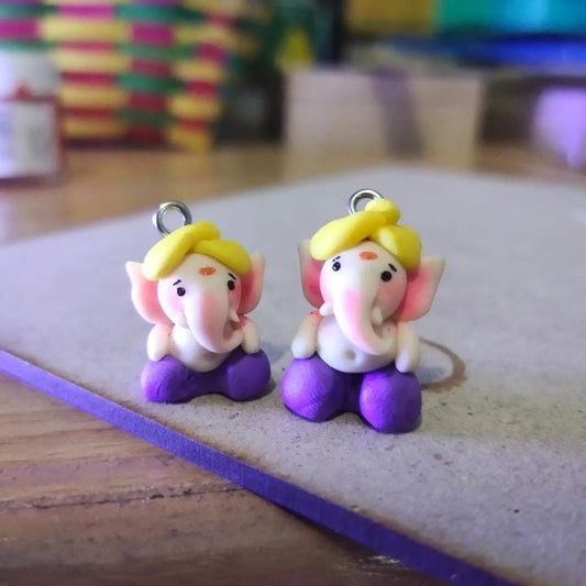 Ganesh keychain, charm, miniature ganpati