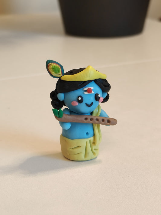 Krishna Figure Figurine Idol with/without Crown