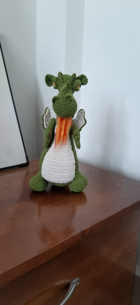 Crochet Dragon plushy soft toy doll handmade