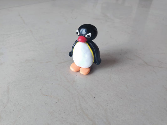 Angry Pingu figure doll toy collectible handmade doll cute penguin