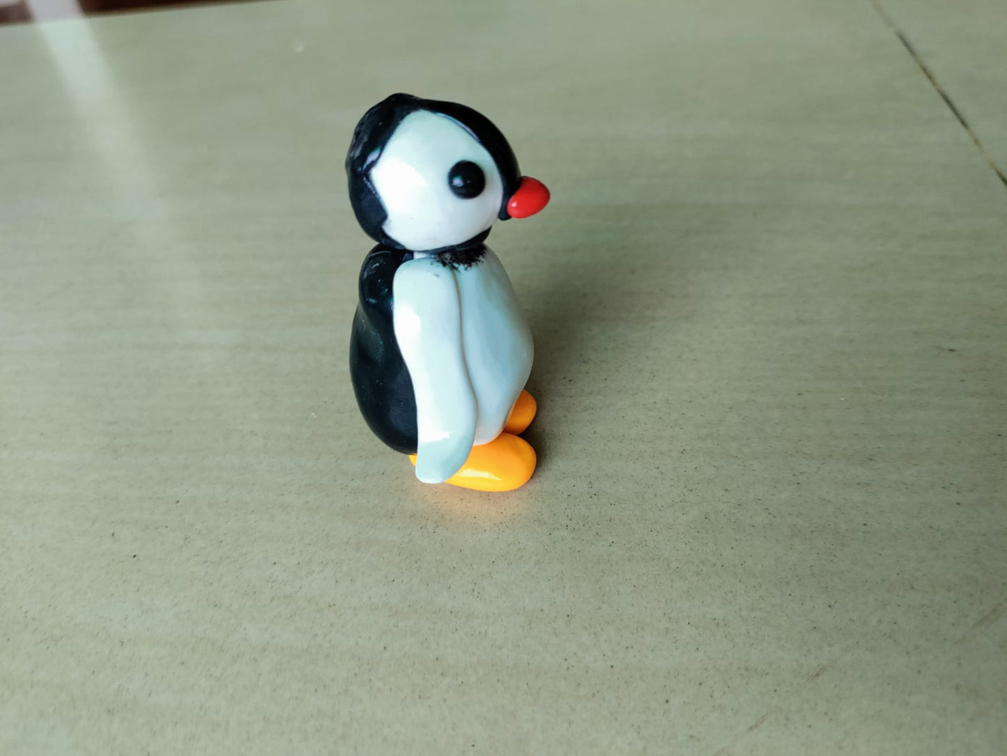 Pinga doll toy figure, Pingu's sister, white penguin