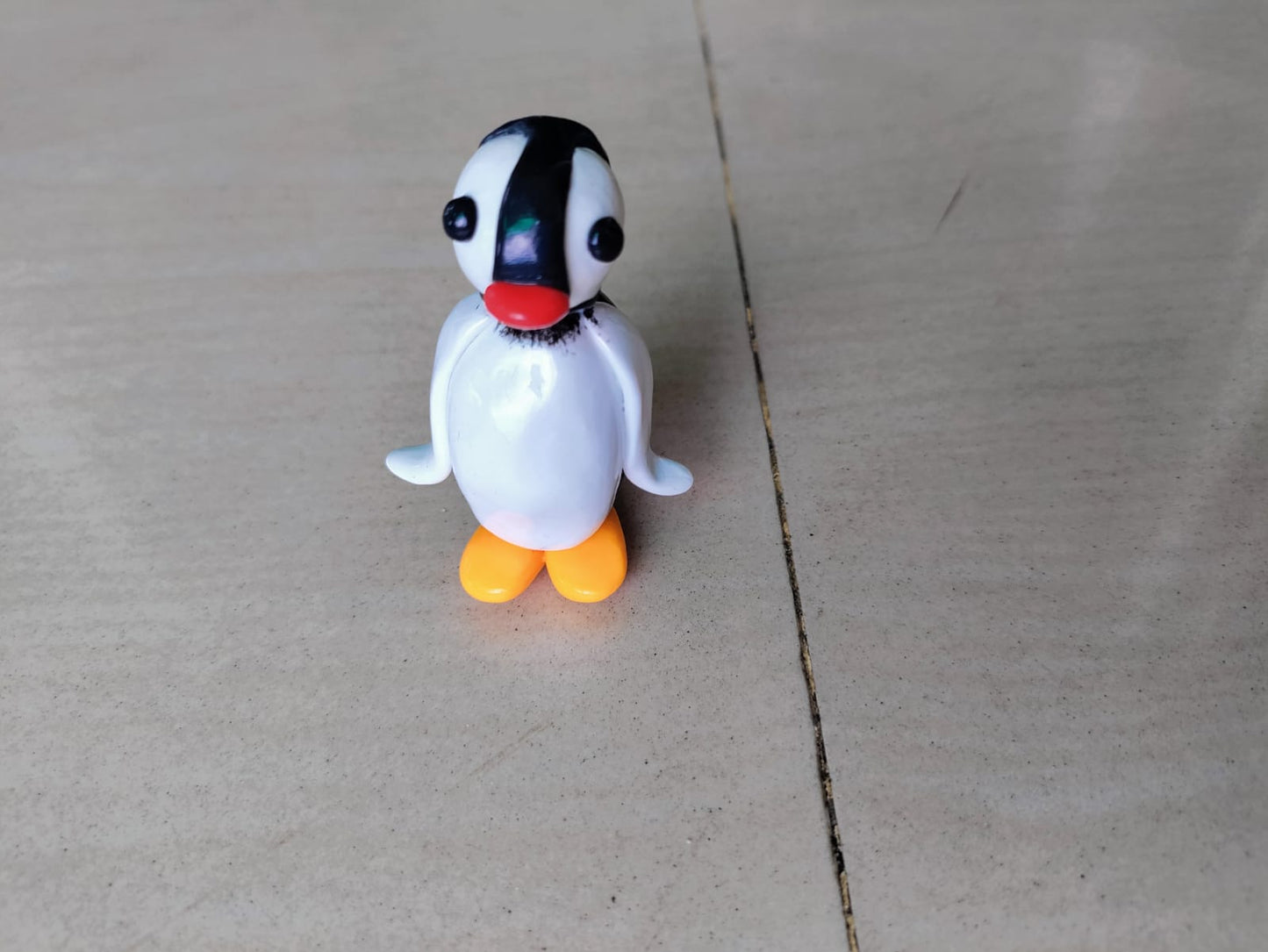 Pinga doll toy figure, Pingu's sister, white penguin