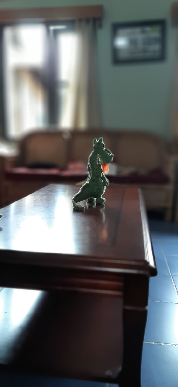 Crochet Dragon plushy soft toy doll handmade