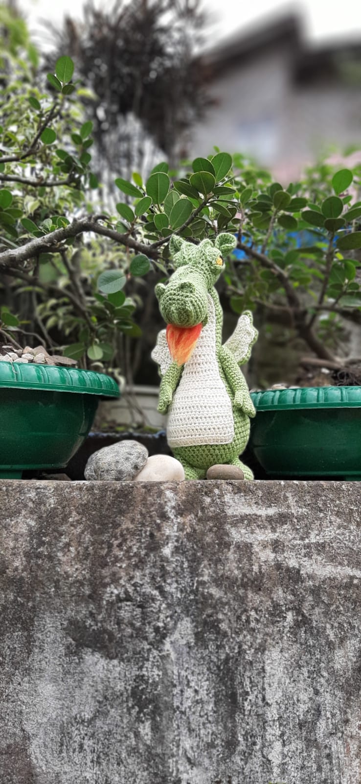 Crochet Dragon plushy soft toy doll handmade