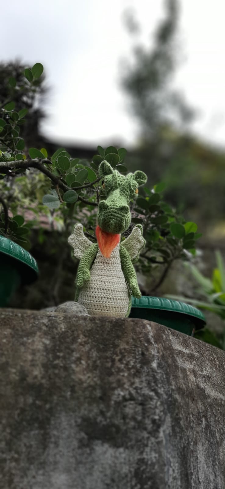 Crochet Dragon plushy soft toy doll handmade