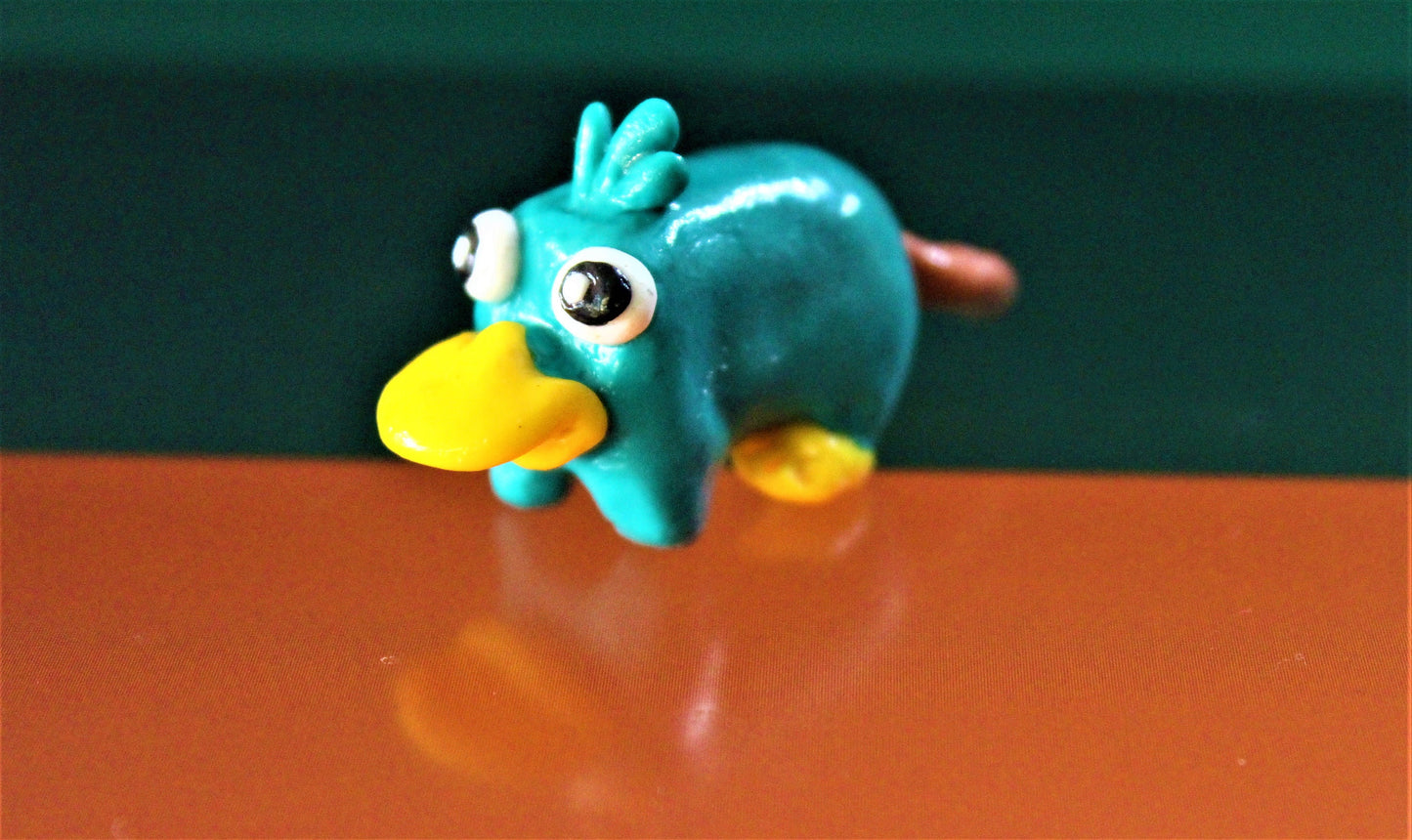 Platypus Perry figure/ figurine/ collectable/ doll/ action figure/ handmade figure