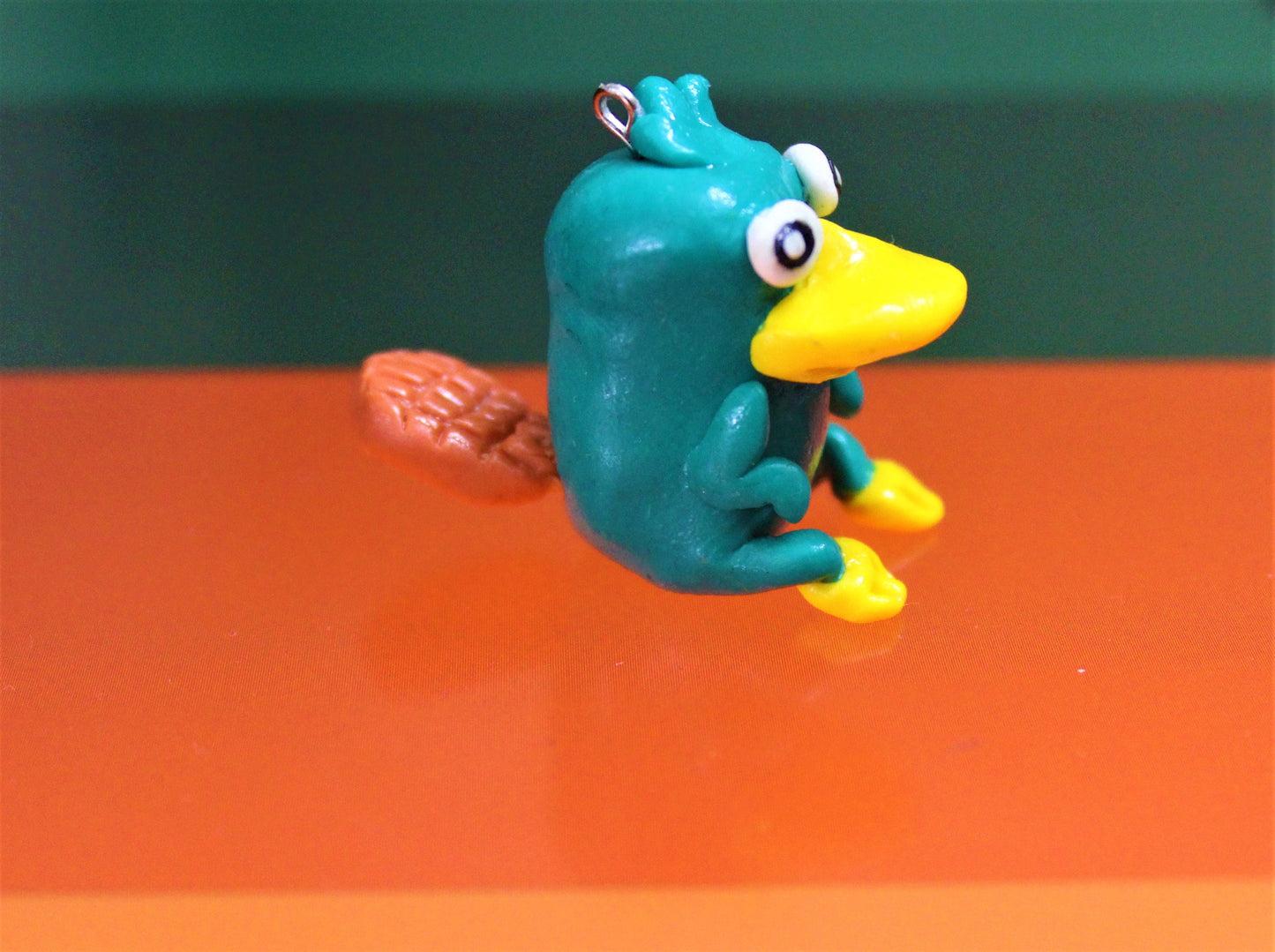 Platypus Perry Keychain/ Agent P figure, figurine, dolls, toys collectable/ earrings/ Phineas and Ferb