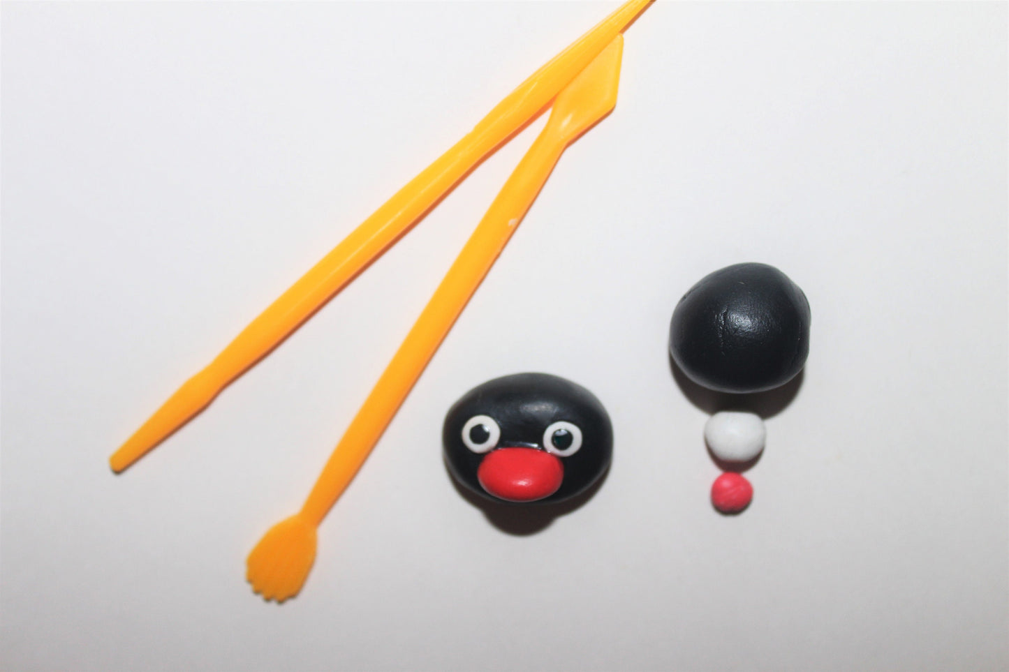 Pingu Fridge Magnet, necklace, pendant, Pingu head, penguin, handmade