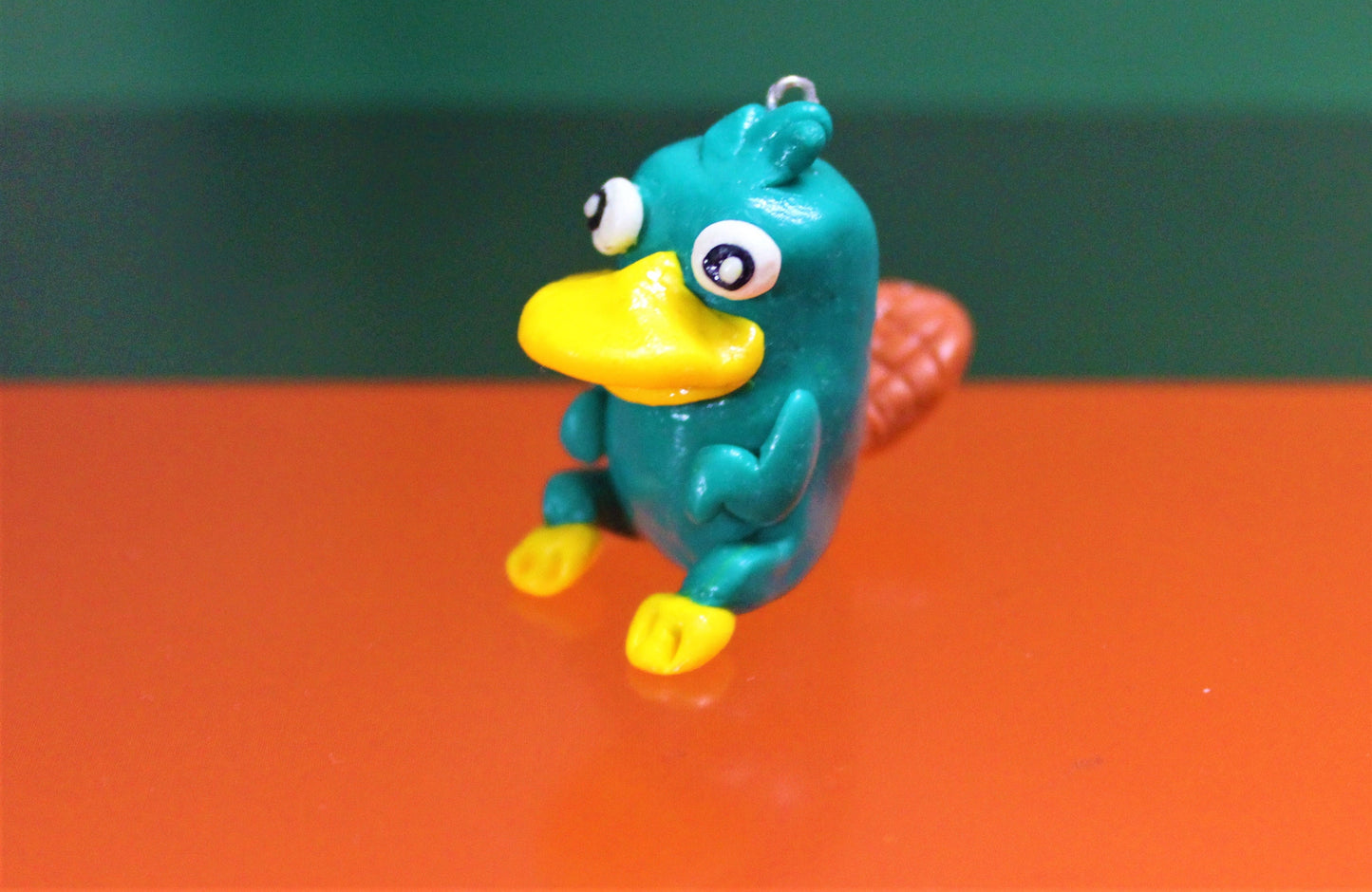 Platypus Perry Keychain/ Agent P figure, figurine, dolls, toys collectable/ earrings/ Phineas and Ferb