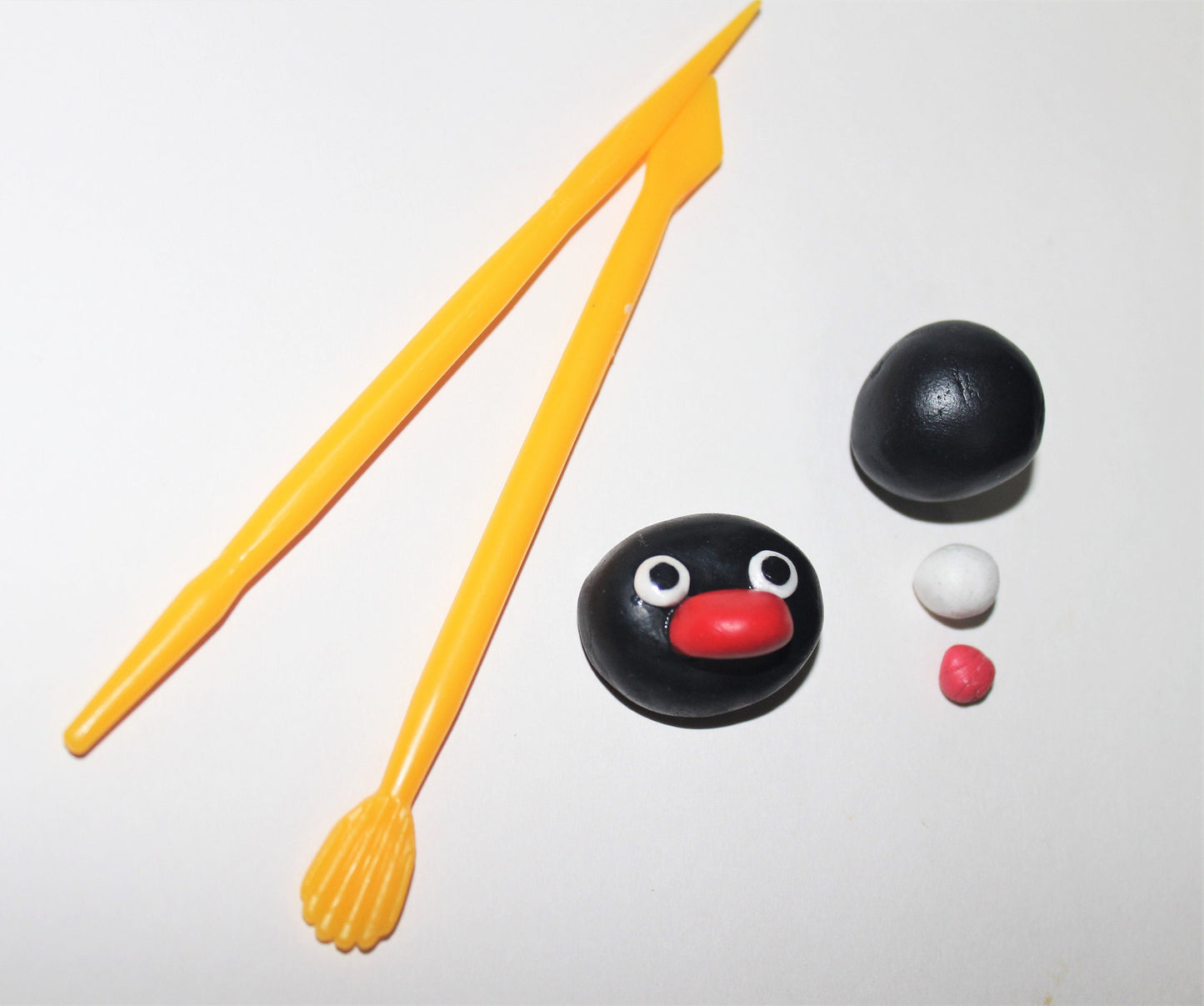 Pingu Fridge Magnet, necklace, pendant, Pingu head, penguin, handmade