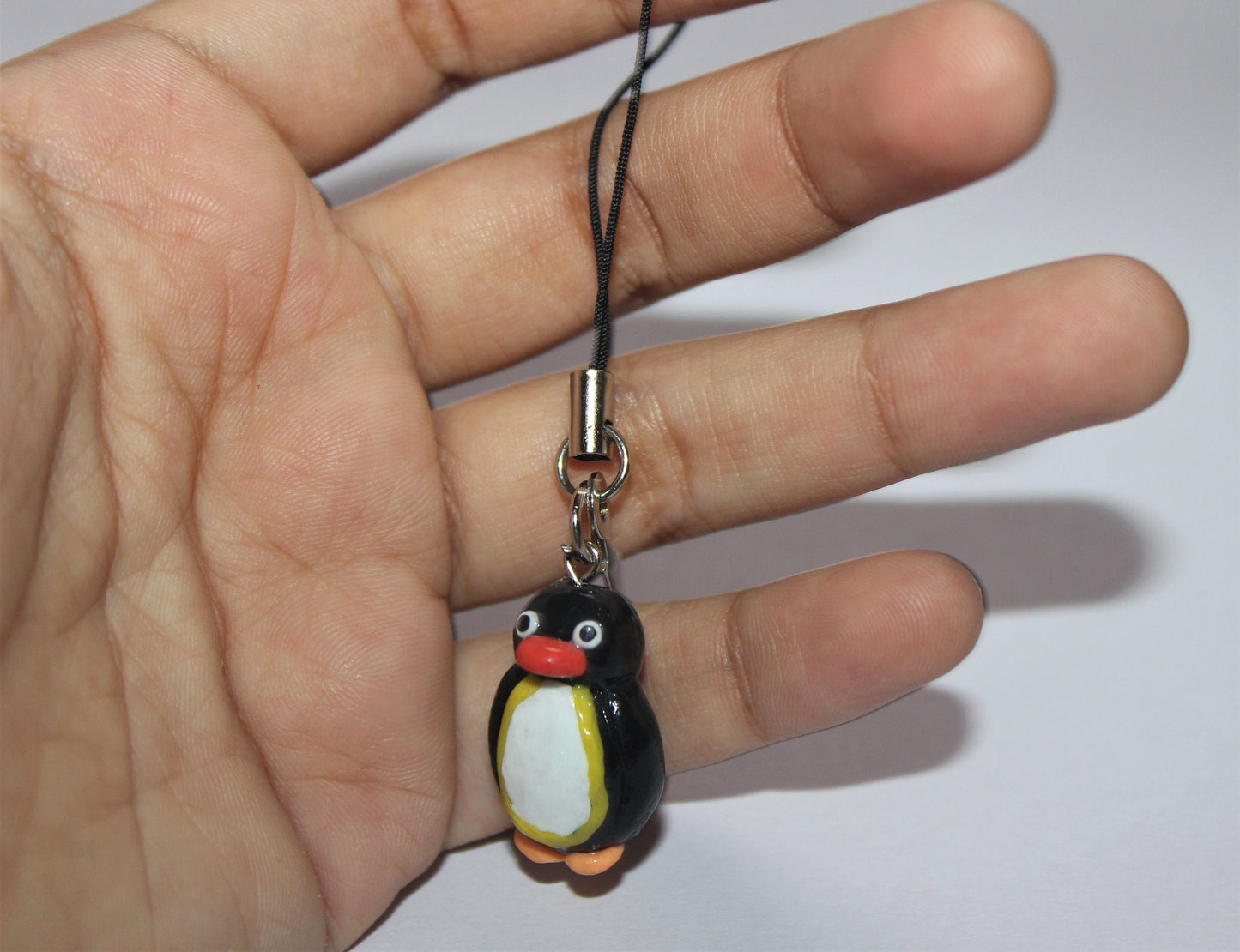 Pingu/ Pingu head/ Miniature Pingu/ Penguin keychain