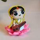 Saraswati Figure Figurine Idol on Lotus