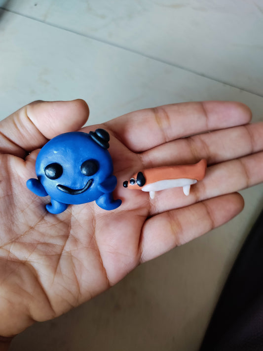 Oswald and Weenie Brooch, pins, broaches