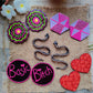 Statement earrings huge studs light weight trippy