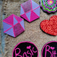 Statement earrings huge studs light weight trippy