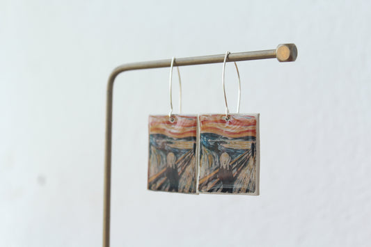 The Scream earrings hoops