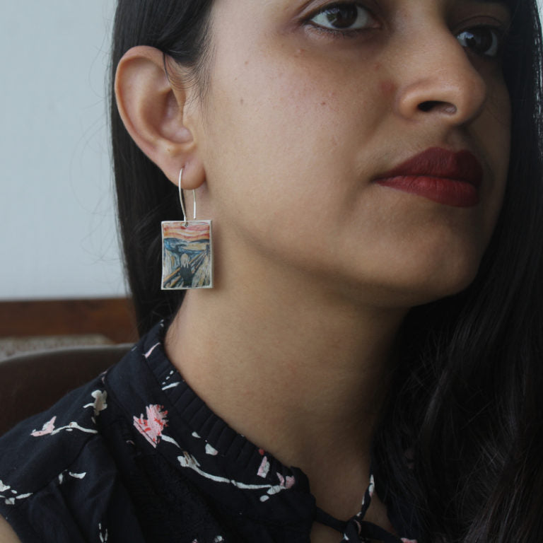 The Scream earrings hoops