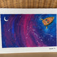 SAIL painting on canvas boat river abstract art
