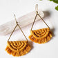 Macrame earrings, danglers