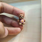 Miniature bear figure keychain