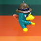 Agent P Perry head Figure/Keychain, keyring, action figure, figurine, collectable, handmade, Phineas and Ferb, Platypus Perry