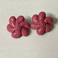 Ariana Grande inspired flower earrings, studs, green floral earrings, positions earrings