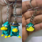 Agent P Perry head Figure/Keychain, keyring, action figure, figurine, collectable, handmade, Phineas and Ferb, Platypus Perry