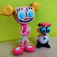 Dexter and DeeDee dolls action figures collectables miniatures toys Dexter's laboratory