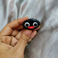 Pingu head broach, earrings, keychain broach, pins, clips, studs, 90s kids