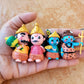 Baby Krishna, Shiv, Bhim, Arjun figures figurines, Indian gods